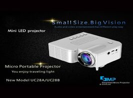 Foto van Computer home projector mini miniature portable 1080p hd projection led for theater entertainment