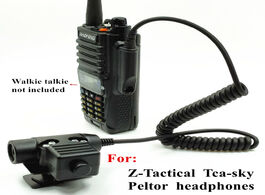 Foto van Telefoon accessoires for z tactical tca sky peltor headset nato u94 ptt baofeng uv xr a58 uv9r 9r pl