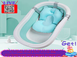 Foto van Baby peuter benodigdheden large folding bath tub portable bucket anti slip bottom newborn swim tubs 