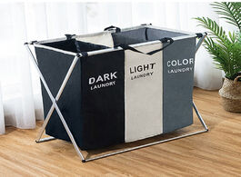 Foto van Huis inrichting laundry hamper foldable lstorage basket large dirty environmentally waterproof foldi