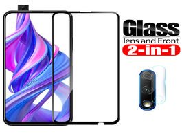 Foto van Telefoon accessoires 2 in 1 camera tempered glass for huawei honor 9x lens protector film on honer 9