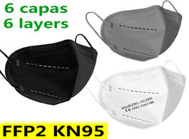 Foto van Beveiliging en bescherming ffp2 face mask kn95 facial masks 6 layer filtration maske protective anti