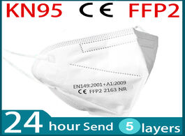Foto van Beveiliging en bescherming ffp2 face mask kn95 facial masks filter protect maske mouth safety anti d