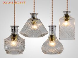 Foto van Lampen verlichting vintage glass bottle pendant light fixtures classic home indoor lighting art deco