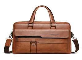 Foto van Tassen new business briefcase mens shoulder bags crossbody vintage casual messenger high capacity ba