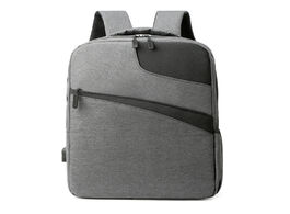 Foto van Tassen posbuy casual laptop backpack men solid zipper male computer nylonsmall thin bag college work