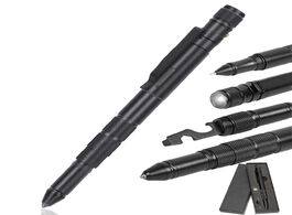 Foto van Beveiliging en bescherming tactical pen gear for self defense multitool knife with led flashlight bo