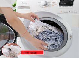 Foto van Huis inrichting mesh laundry basket wash bags foldable protection net lingerie bra socks underwear w