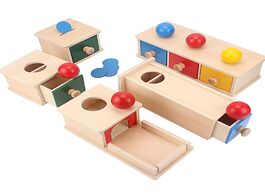 Foto van Speelgoed montessori wood match permanent box toddler infant draw 8 12 month toys for baby newborn g