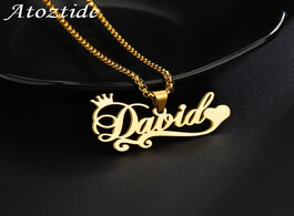Foto van Sieraden atoztide 2020 new with personalized name necklaces for women nameplate jewelry stainless st