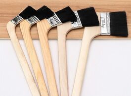 Foto van Woning en bouw wooden paint brushes long handle elbow for wall painting bbq oil cleaning dust remova