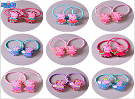 Foto van Speelgoed 10pcs lot peppa pig rubber band toy cute cartoon children hair accessories kids girl ropes