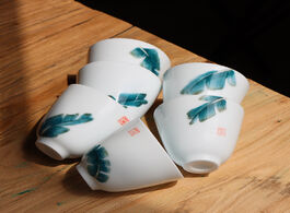 Foto van Huis inrichting hand painted ceramic whiteware cup handmade kung fu tea ceremony teacup master singl