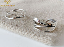 Foto van Sieraden xiyanike 925 sterling silver vintage cross winding finger rings for women couple minimalist