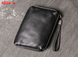 Foto van Tassen new men s leather clutch bag soft long wallet fashionable simple cowhide mobile phone bags