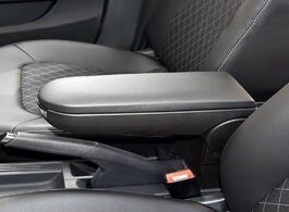 Foto van Auto motor accessoires car center console arm rest lid pu leather armrest cover latch for vw jetta g
