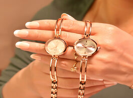 Foto van Horloge women bracelet watches luxury fashion stainless steel small quartz watch qualities simple la