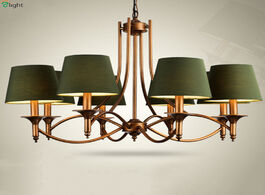 Foto van Lampen verlichting modern bronze led pendant lights living room chandelier lighting dining suspensio