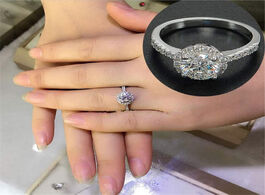 Foto van Sieraden origin natural aaa carat moissanite gemstone s925 sterling silver ring for women round 925 