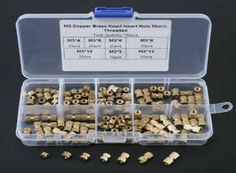 Foto van Bevestigingsmaterialen brass nut threaded set m3 heat insert plastic for 3d printing accessories