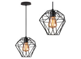 Foto van Lampen verlichting modern vintage ceiling pedant light fixture birdcage diamond lampshade hanging li
