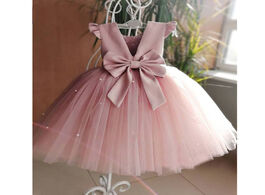 Foto van Baby peuter benodigdheden 2020 new peach pink flower girls dresses for wedding beading backless girl