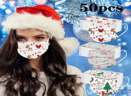 Foto van Baby peuter benodigdheden fast delivery 10 20 50pcs christmas print masks for protection face mask d