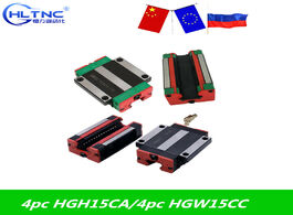 Foto van Bevestigingsmaterialen 4pcs lot hgh15ca hgw15cc slider block hgh15 ca hgw15 cc match use hgr15 linea