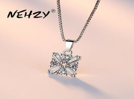 Foto van Sieraden nehzy 925 sterling silver women s fashion new jewelry high quality crystal zircon square re