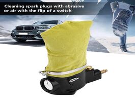 Foto van Auto motor accessoires brand new car pneumatic air spark plug cleaner cleaning tool with abrasive hi