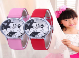 Foto van Horloge new lovely cartoon children watch fashion kids watches large dial quartz wristwatches girls 
