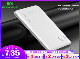 Foto van Telefoon accessoires floveme power bank 10000mah portable charger for samsung xiaomi mi mobile exter