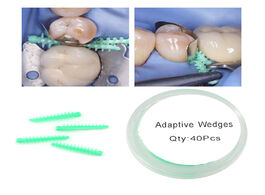 Foto van Schoonheid gezondheid 40pcs dental adaptive silicone interdental wedge matrice matrix wedges medical