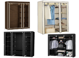 Foto van Meubels cloth wardrobe furniture storage cabinet fabric closet folding non woven portable waterproof