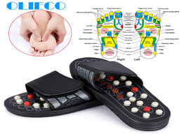 Foto van Schoonheid gezondheid feet massage slippers foot reflexology acupuncture therapy massager walk stone
