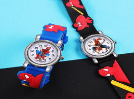 Foto van Horloge kids watch boys spider man 3d silicone sports gifts for boy children cartoon clock