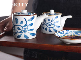 Foto van Huis inrichting fancity japanese style retro ceramic seasoning jar soy sauce vinegar bottle kitchen 