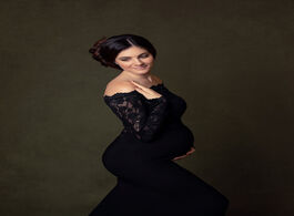 Foto van Baby peuter benodigdheden pregnancy dress for photo shoot maternity photography props sexy lace maxi