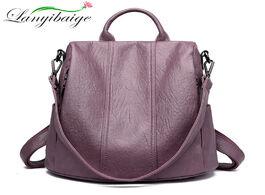 Foto van Tassen fashion anti theft backpack designers large shoulder bag women for school style leather colle