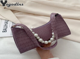Foto van Tassen crocodile pattern baguette handbag purse for woman 2020 ladies small shoulder bags fashion pe