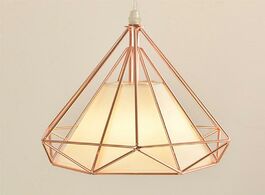Foto van Lampen verlichting single head diamond shape iron material ceiling lamp decoration no bulb included 