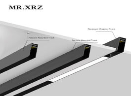 Foto van Lampen verlichting mr.xrz 1m dc 24v recessed surface pendant aluminum magnet track rail for led lamp