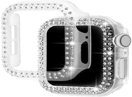 Foto van Horloge diamond bumper protective case for apple watch cover series 6 se 5 4 3 2 1 38mm 42mm iwatch 