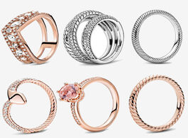 Foto van Sieraden 2020 new 925 sterling silver ring pave snake chain pattern crown rings women engagement ann