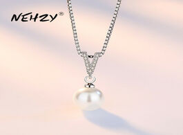 Foto van Sieraden nehzy 925 sterling silver new ladies fashion jewelry high quality crystal zircon pearl v sh