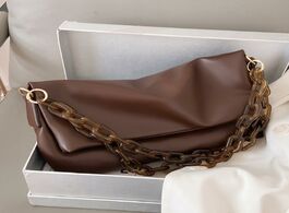 Foto van Tassen vintage large tote bag 2020 new quality soft pu leather women s designer handbag chain should