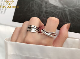 Foto van Sieraden xiyanike 925 sterling silver vintage weaving rings for women couple simple geometric party 