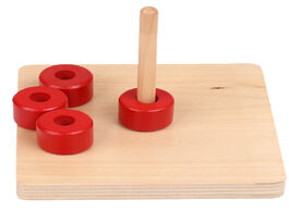 Foto van Speelgoed montessori educational wooden toys sensory teaching ring for children learning k0986y