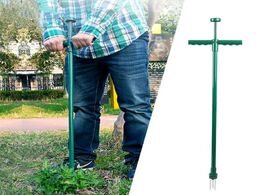 Foto van Gereedschap 2020 hot sale portable weeder stand up manual triangle root ripper weeding gardening too