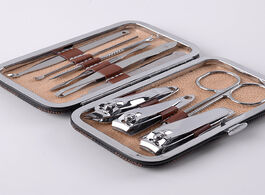 Foto van Schoonheid gezondheid 10pcs portable multifunctional gift with case tools practical scissors stainle
